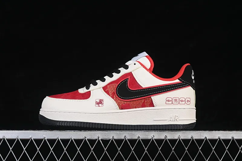 All Categories Nk Air Force 1 Air Force Series Nk Air Force 1 Low Air Force Low Nike Air Force 1'07 Low Year of the Horse Limited White Black Red Air Force One Low Casual Shoes DN1688-822